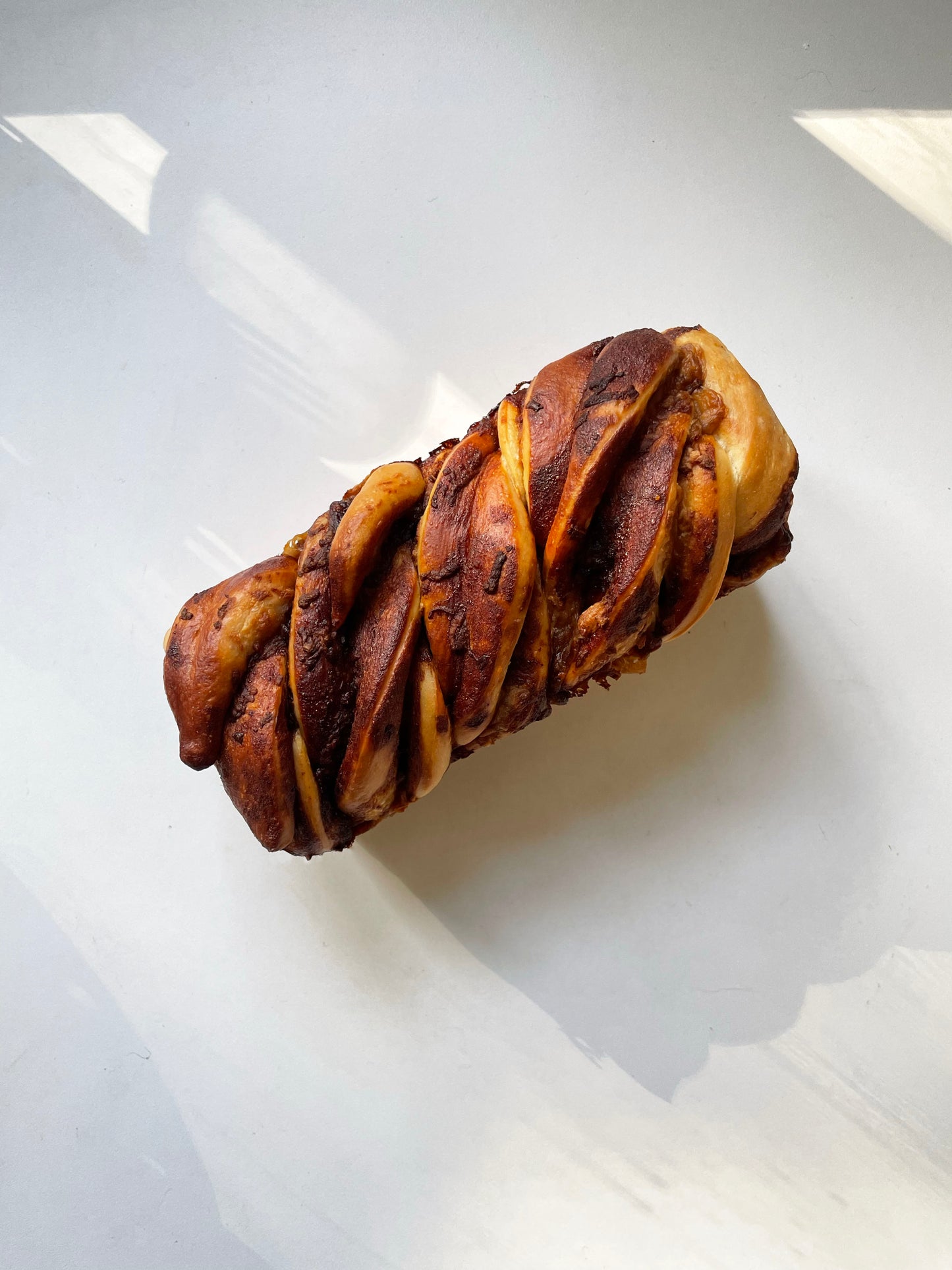 Vegemite and cheese mini babka loaf